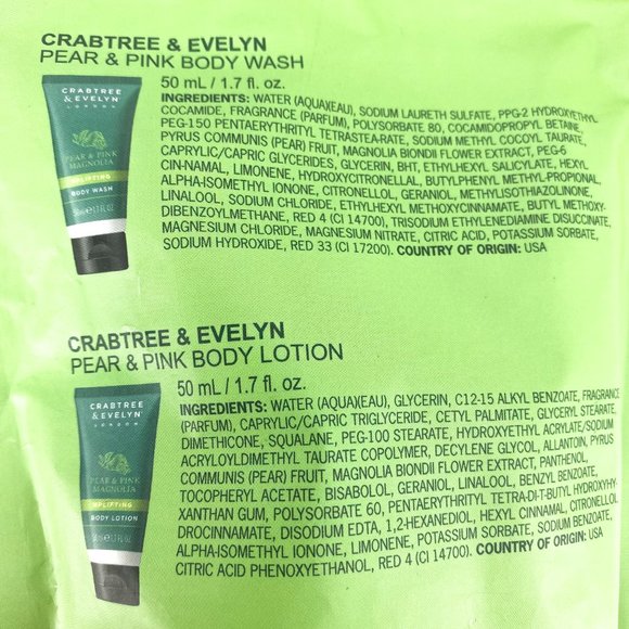 CRABTREE & EVELYN Pear & Pink Magnolia Body Care Set - Picture 6 of 7